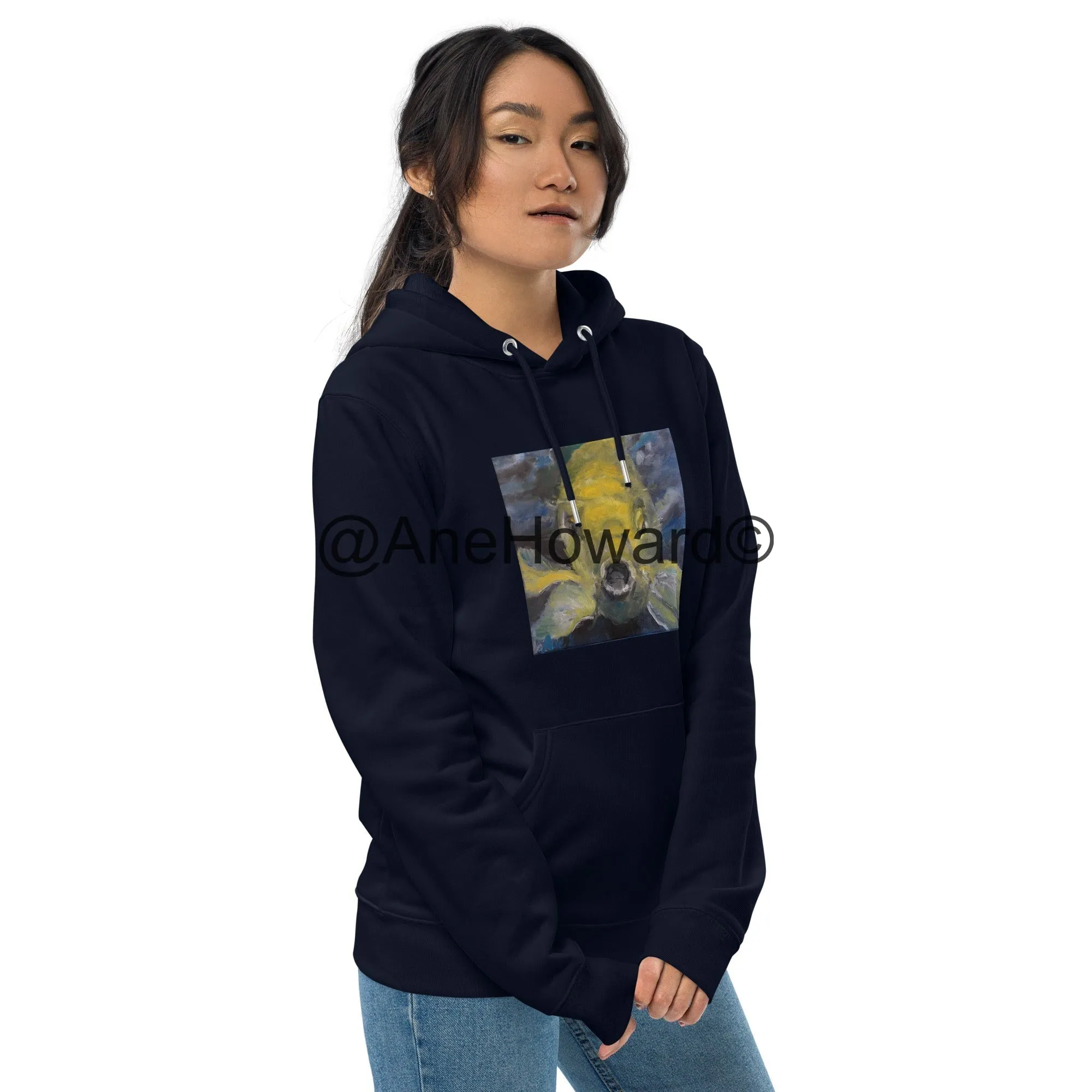 Unisex Organic Cotton Hoodie Charles the Koi