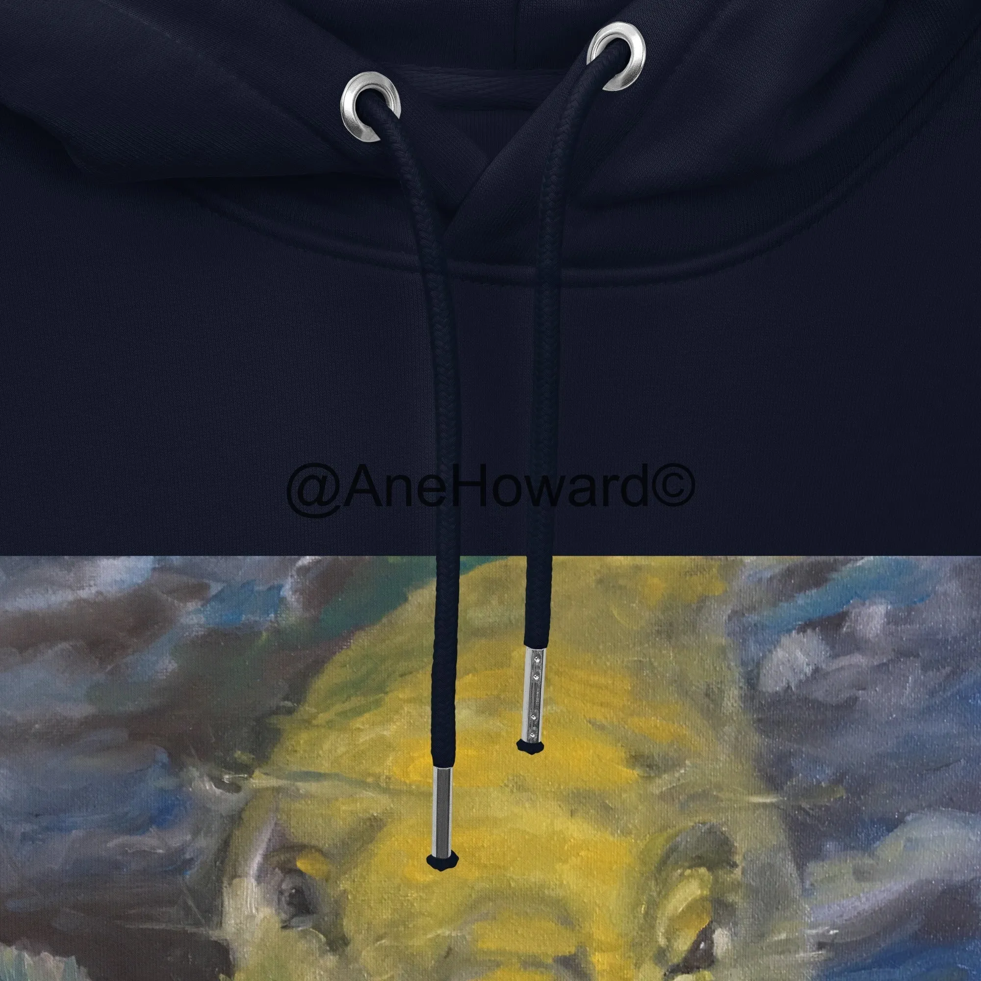 Unisex Organic Cotton Hoodie Charles the Koi