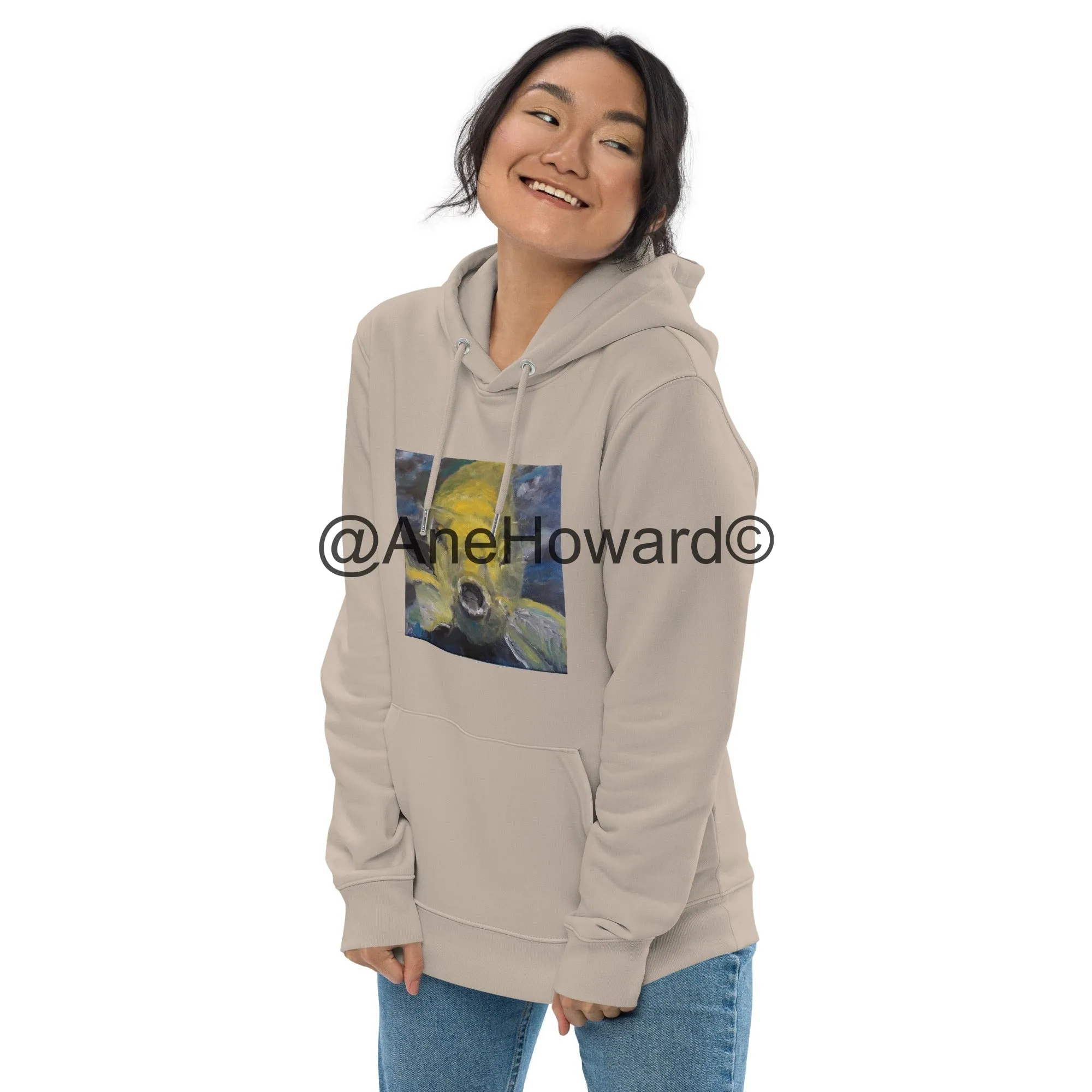 Unisex Organic Cotton Hoodie Charles the Koi