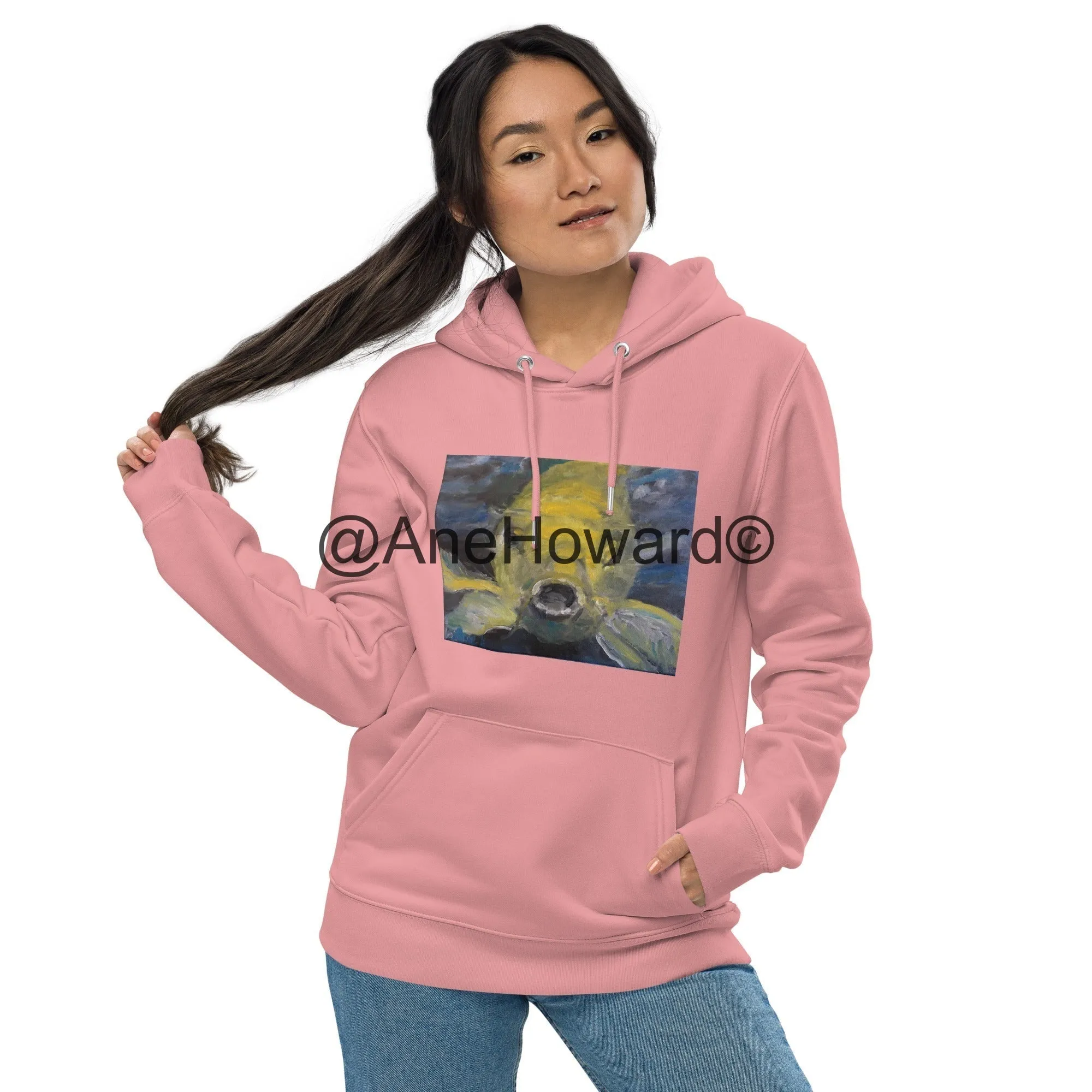 Unisex Organic Cotton Hoodie Charles the Koi