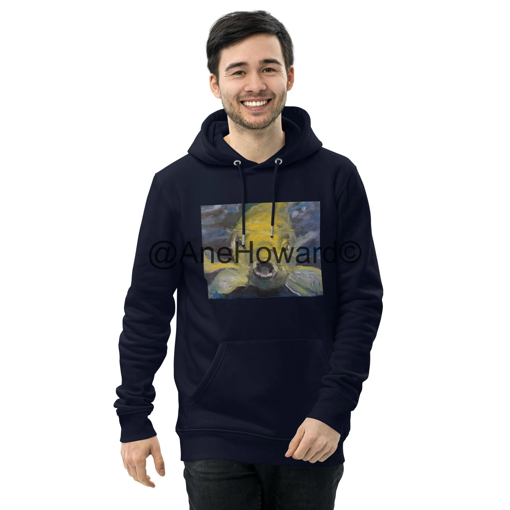 Unisex Organic Cotton Hoodie Charles the Koi
