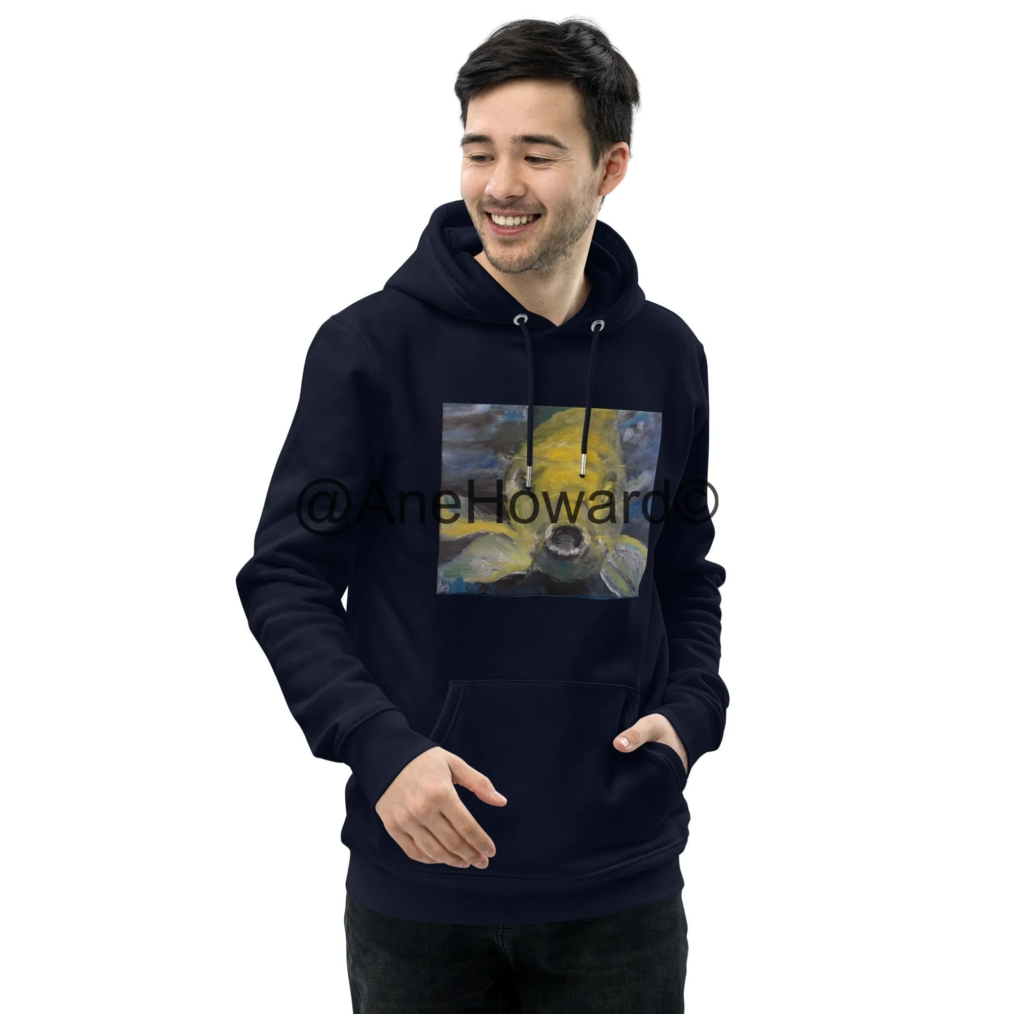 Unisex Organic Cotton Hoodie Charles the Koi