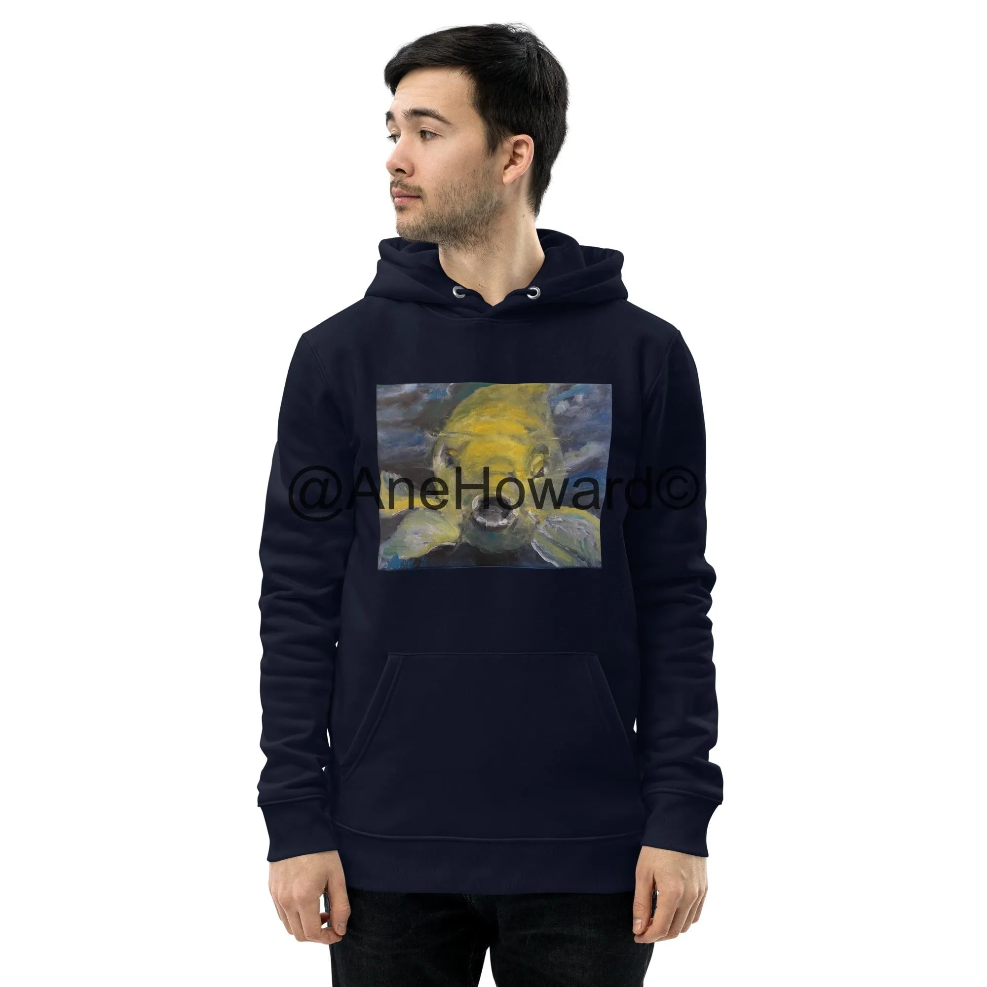 Unisex Organic Cotton Hoodie Charles the Koi