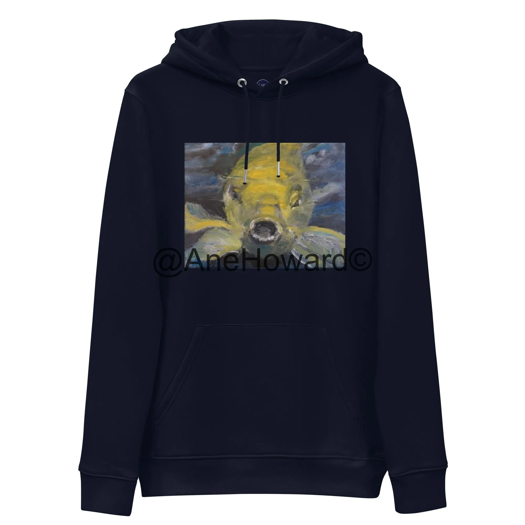 Unisex Organic Cotton Hoodie Charles the Koi
