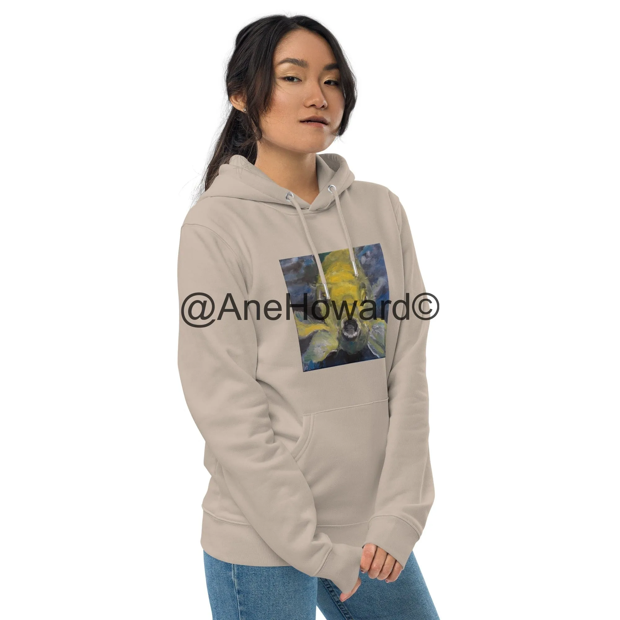 Unisex Organic Cotton Hoodie Charles the Koi