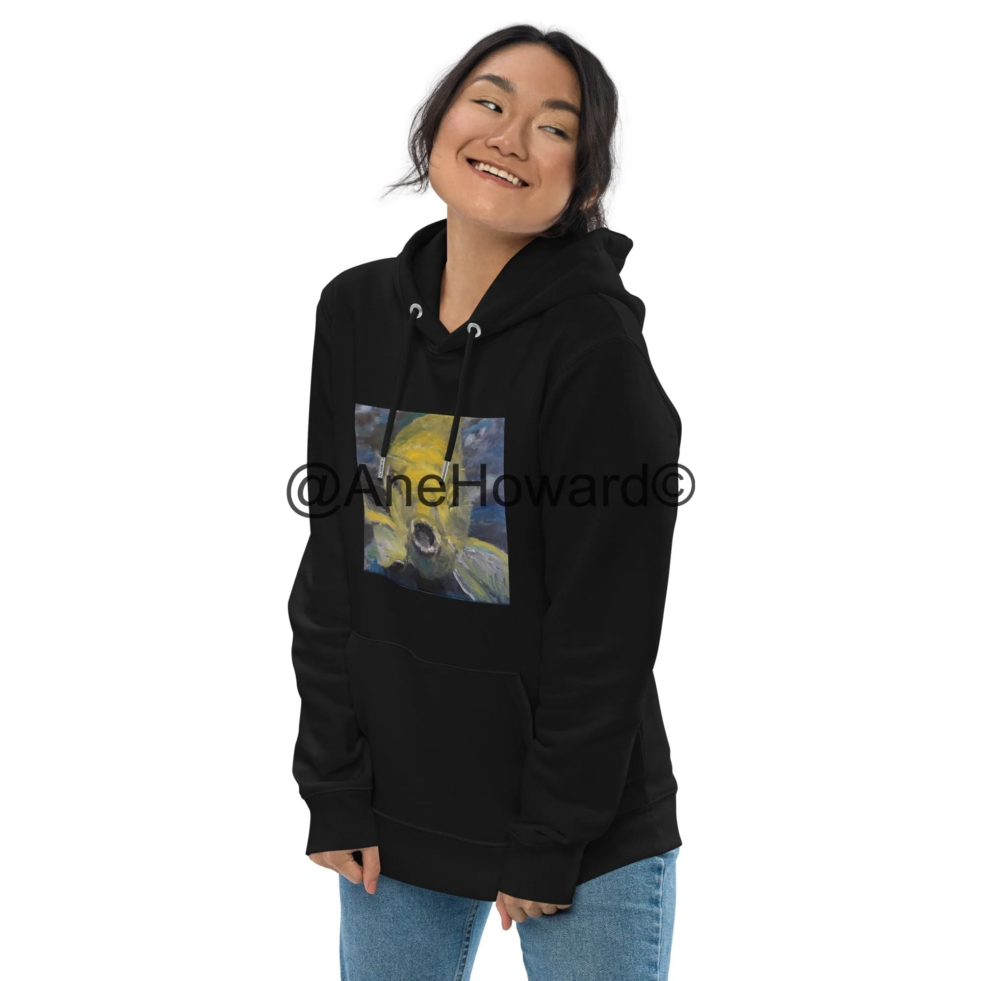 Unisex Organic Cotton Hoodie Charles the Koi