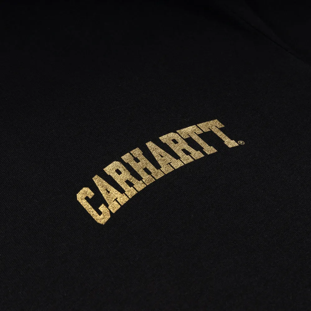 University Script Tee | Black Gold