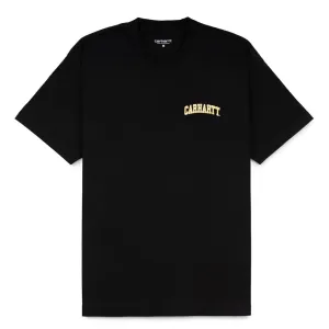 University Script Tee | Black Gold