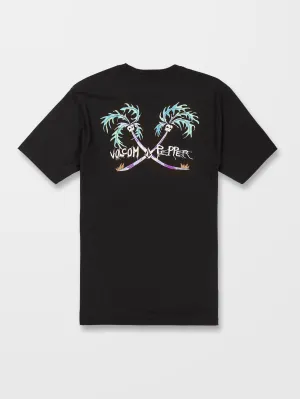 V Ent X Pepper T-shirt - BLACK