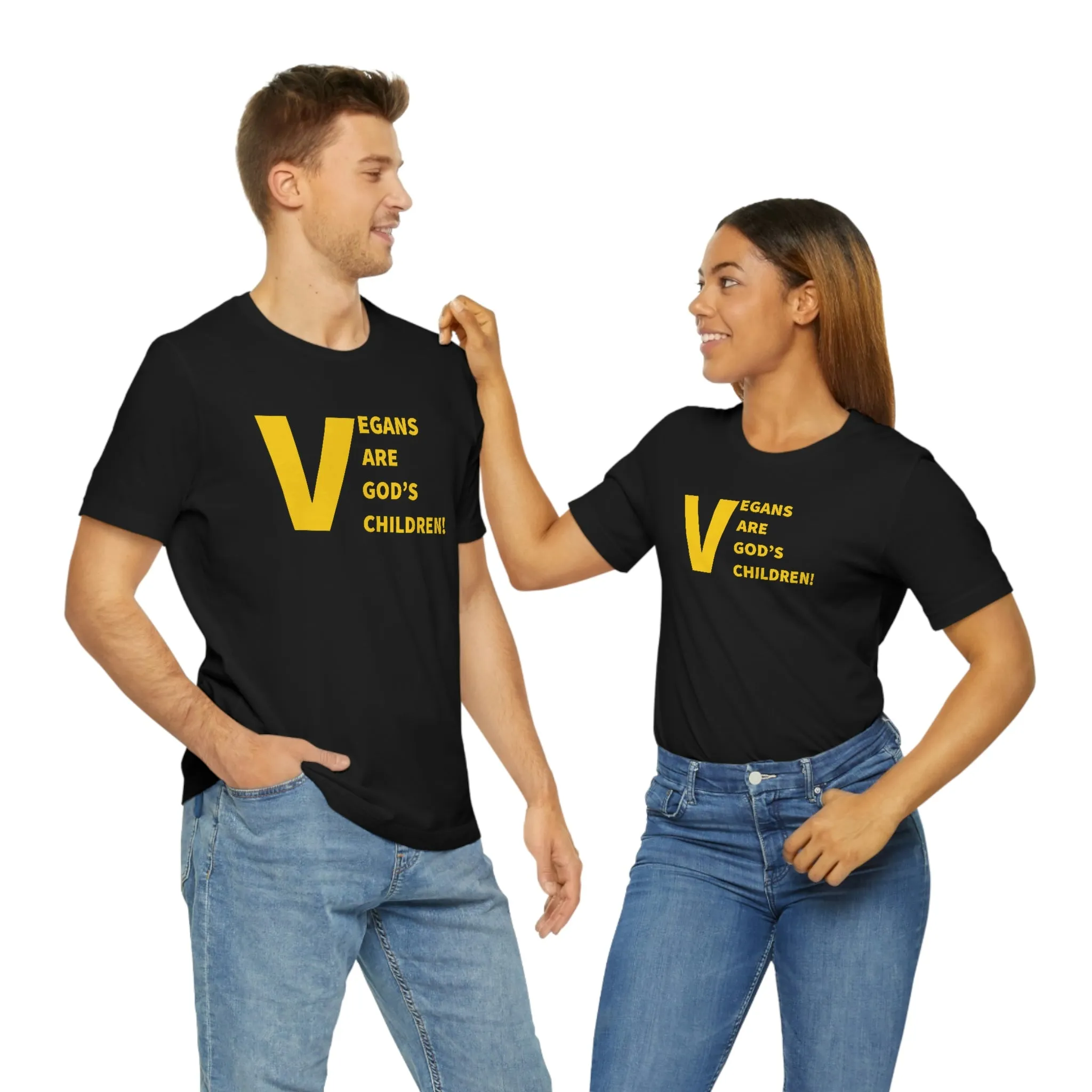 Vegans Are God's Children! Short Sleeve Tee