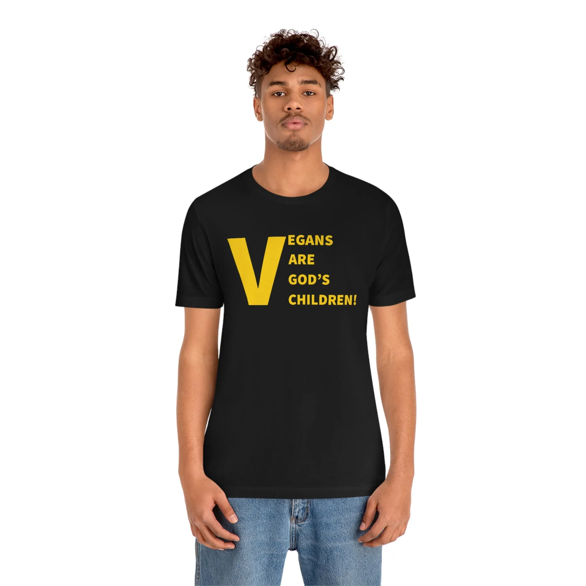 Vegans Are God's Children! Short Sleeve Tee