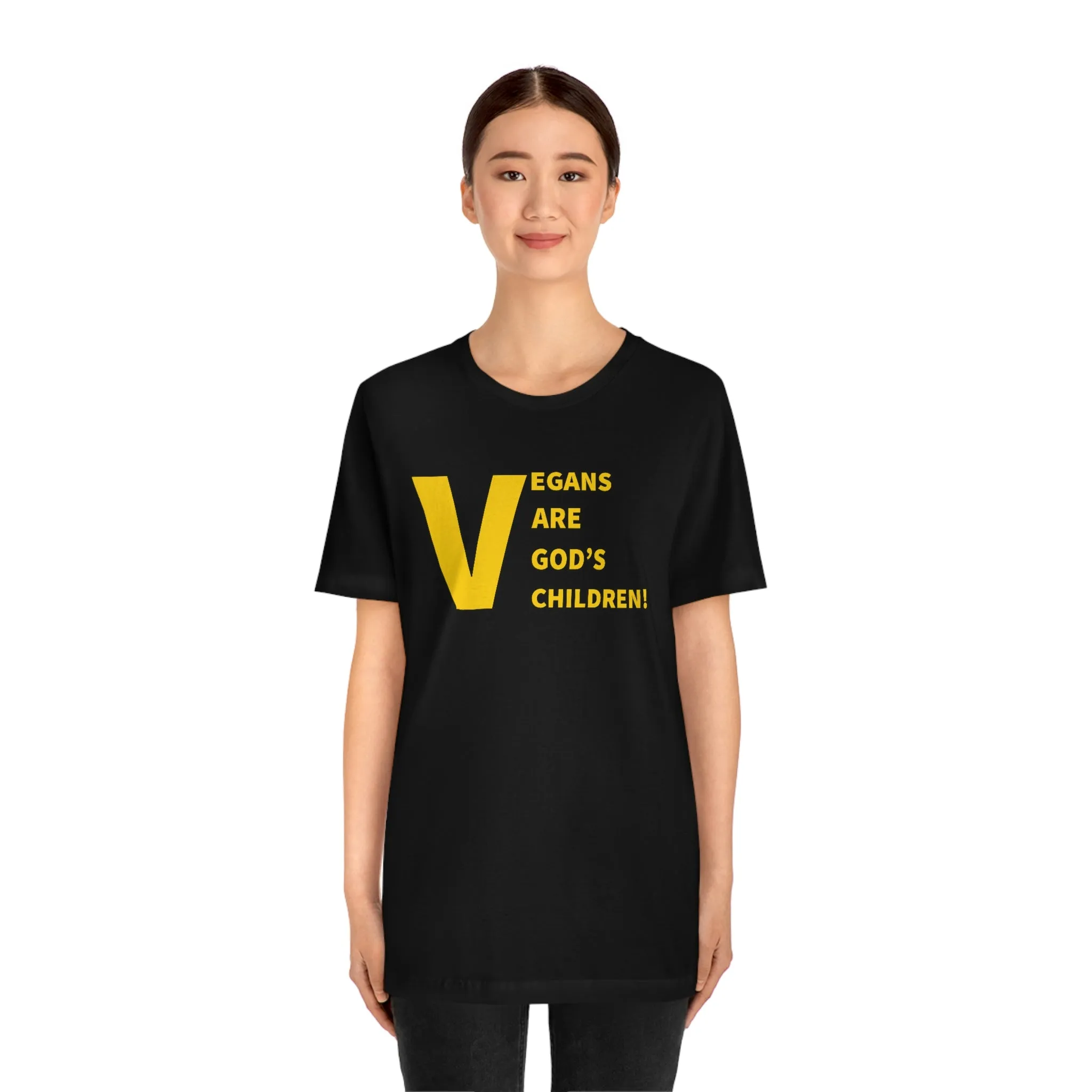 Vegans Are God's Children! Short Sleeve Tee