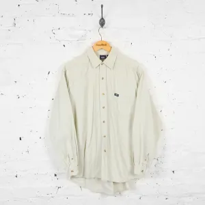 Vintage Cotton Traders Corduroy Shirt - Cream - M