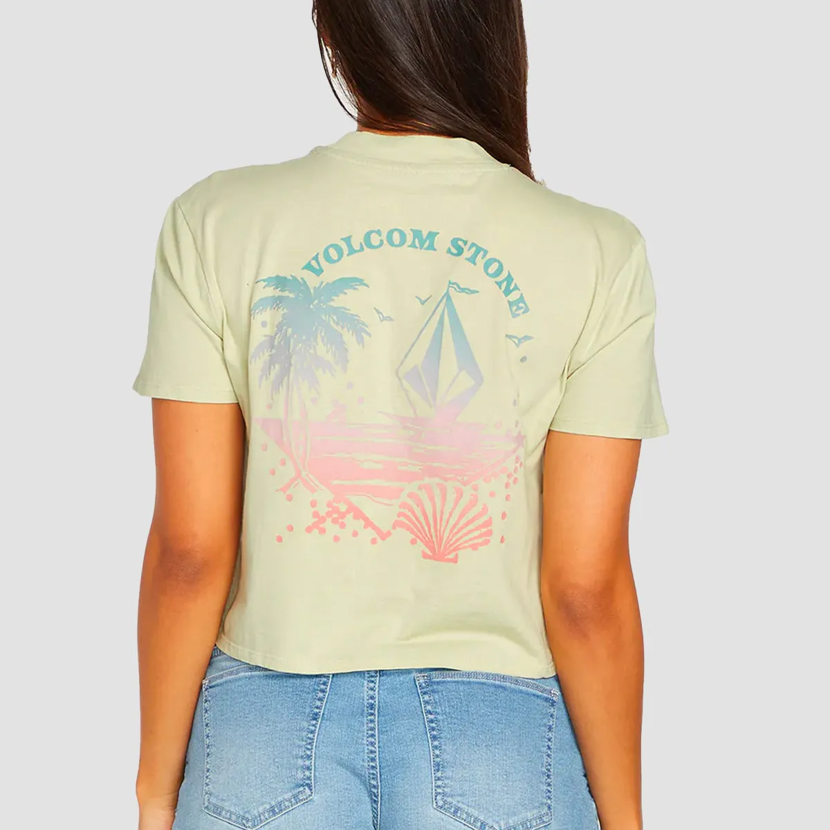 Volcom Pocket Dial T-Shirt Sage - Womens