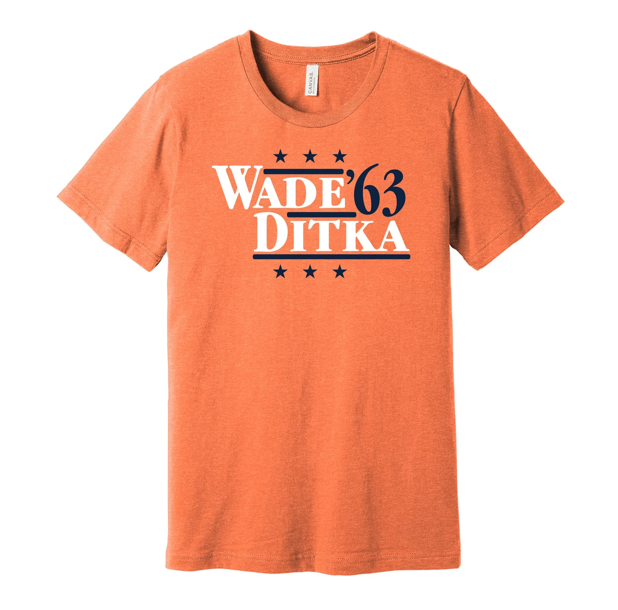 Wade & Ditka '63 - Chicago Football Legends Political Campaign Parody T-Shirt - Hyper Than Hype Shirts