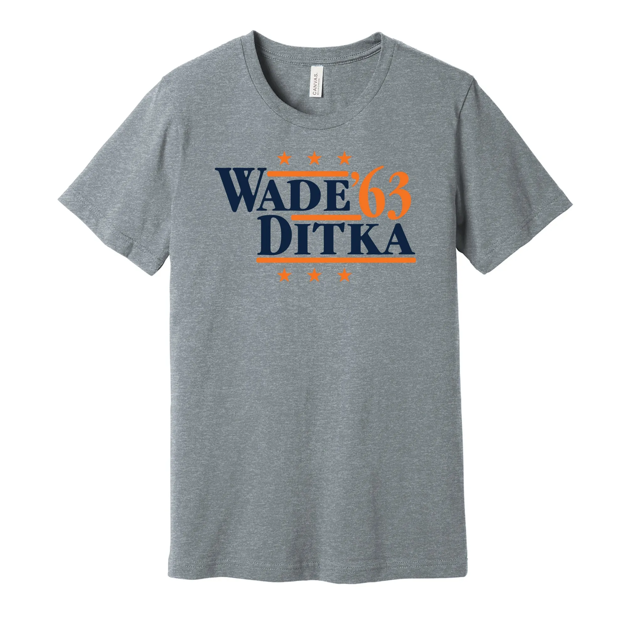 Wade & Ditka '63 - Chicago Football Legends Political Campaign Parody T-Shirt - Hyper Than Hype Shirts