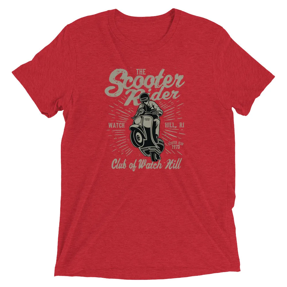 Watchill’n ‘Scooter Rider’ Unisex Short Sleeve t-shirt (Grey/Black)