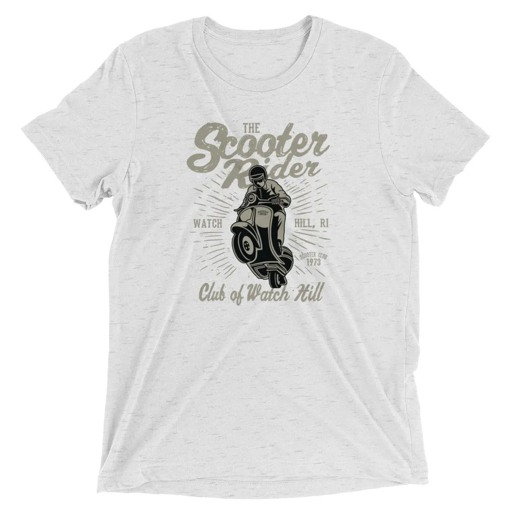 Watchill’n ‘Scooter Rider’ Unisex Short Sleeve t-shirt (Grey/Black)