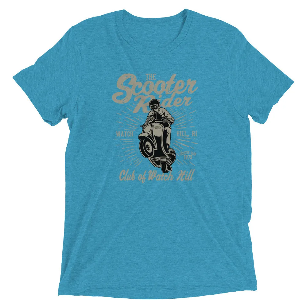 Watchill’n ‘Scooter Rider’ Unisex Short Sleeve t-shirt (Grey/Black)