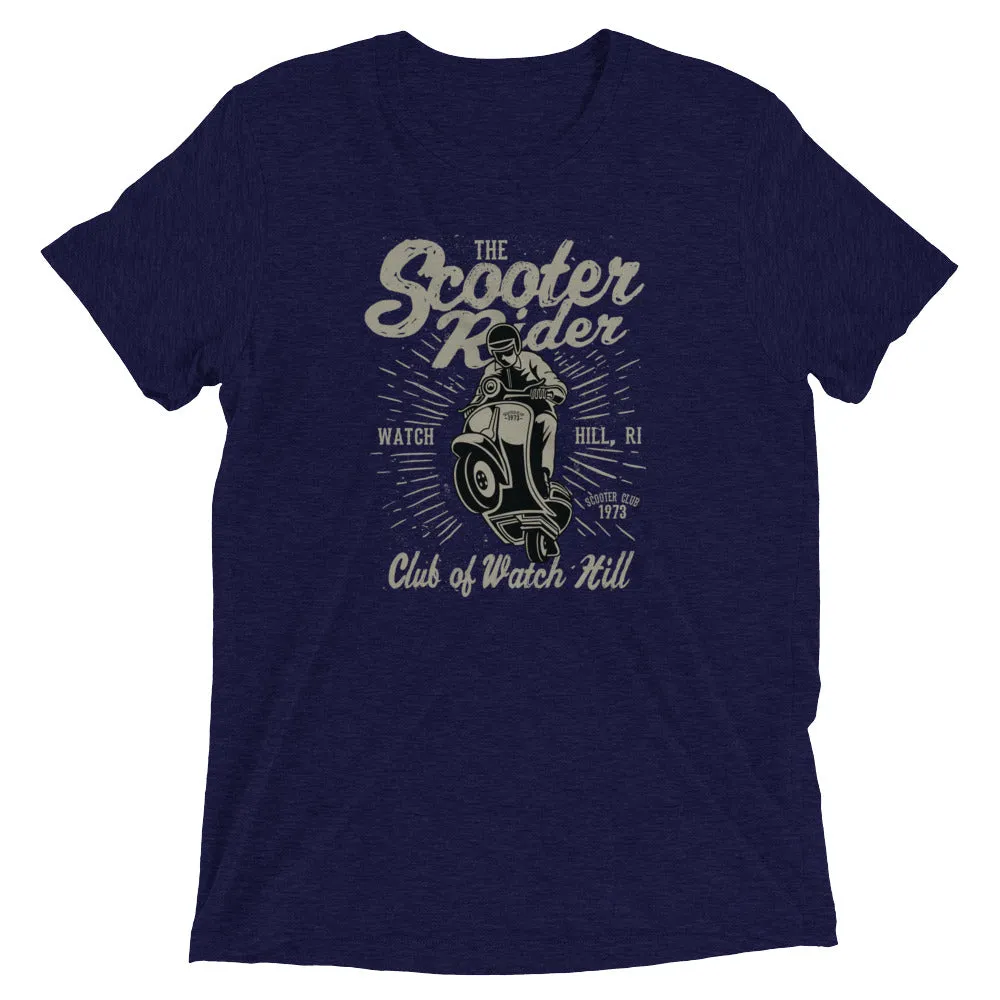 Watchill’n ‘Scooter Rider’ Unisex Short Sleeve t-shirt (Grey/Black)