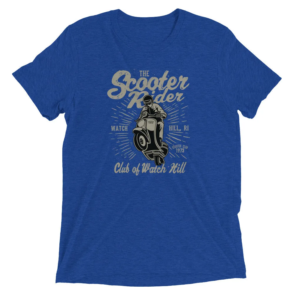 Watchill’n ‘Scooter Rider’ Unisex Short Sleeve t-shirt (Grey/Black)