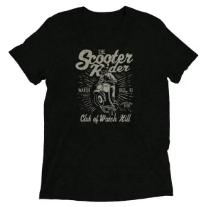 Watchill’n ‘Scooter Rider’ Unisex Short Sleeve t-shirt (Grey/Black)