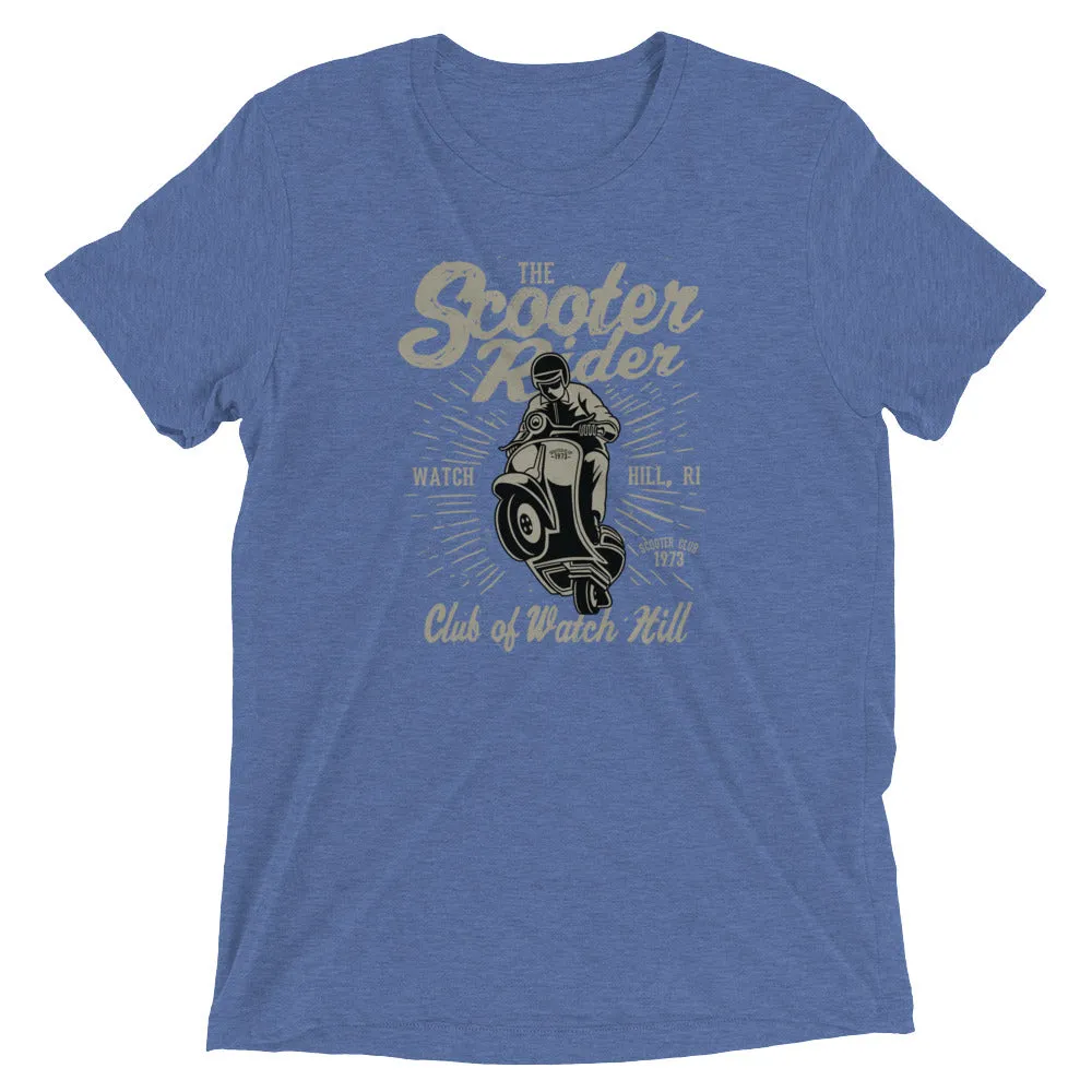 Watchill’n ‘Scooter Rider’ Unisex Short Sleeve t-shirt (Grey/Black)