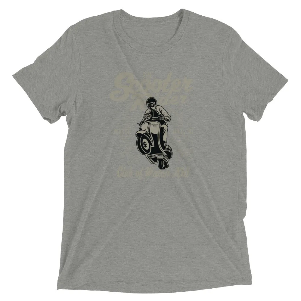 Watchill’n ‘Scooter Rider’ Unisex Short Sleeve t-shirt (Grey/Black)