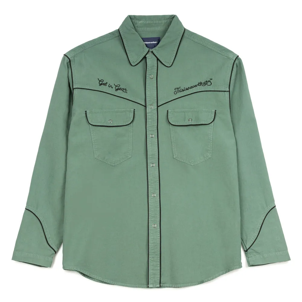Western L/S Shirt | Teal