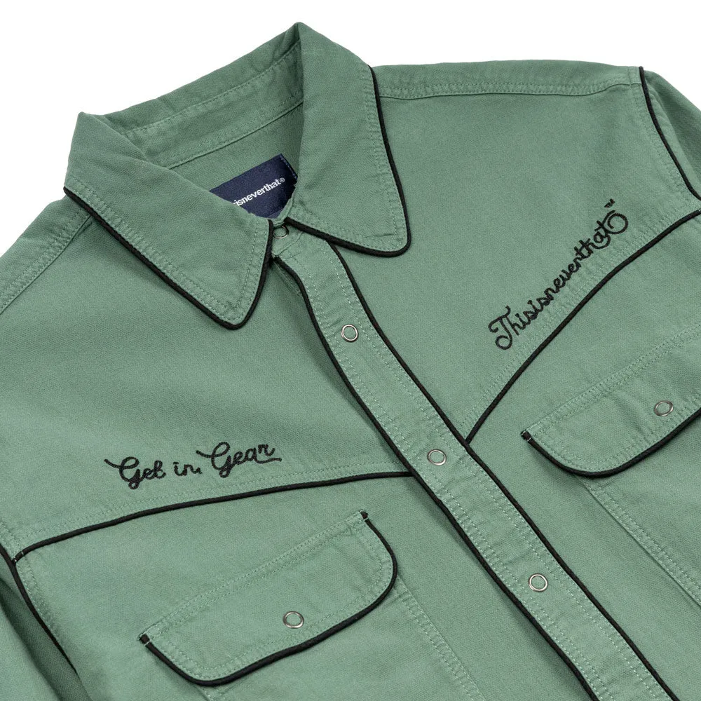 Western L/S Shirt | Teal