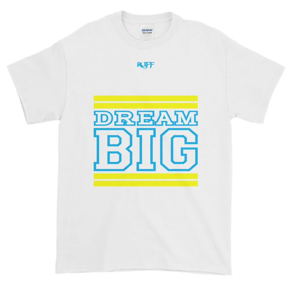 White Yellow and Carolina Blue Short-Sleeve T-Shirt