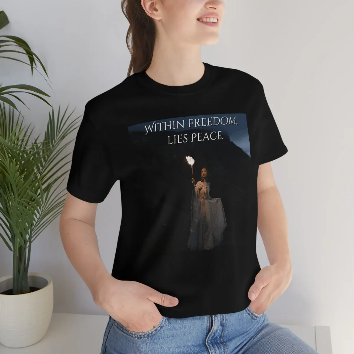 Within Freedom, Lies Peace. Short Sleeve Tee