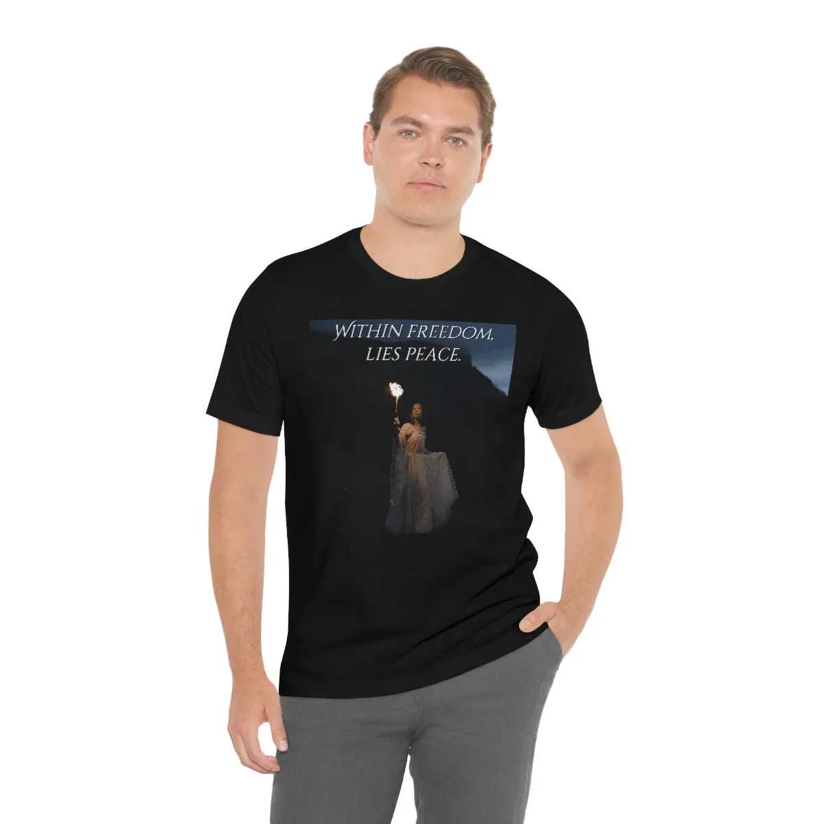 Within Freedom, Lies Peace. Short Sleeve Tee