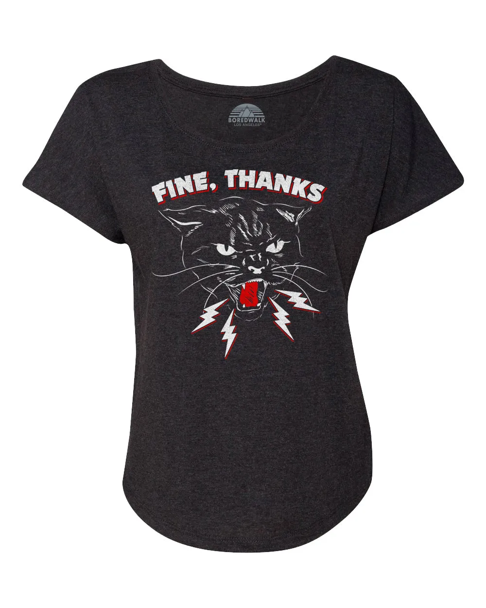 Women's Fine Thanks Scoop Neck T-Shirt