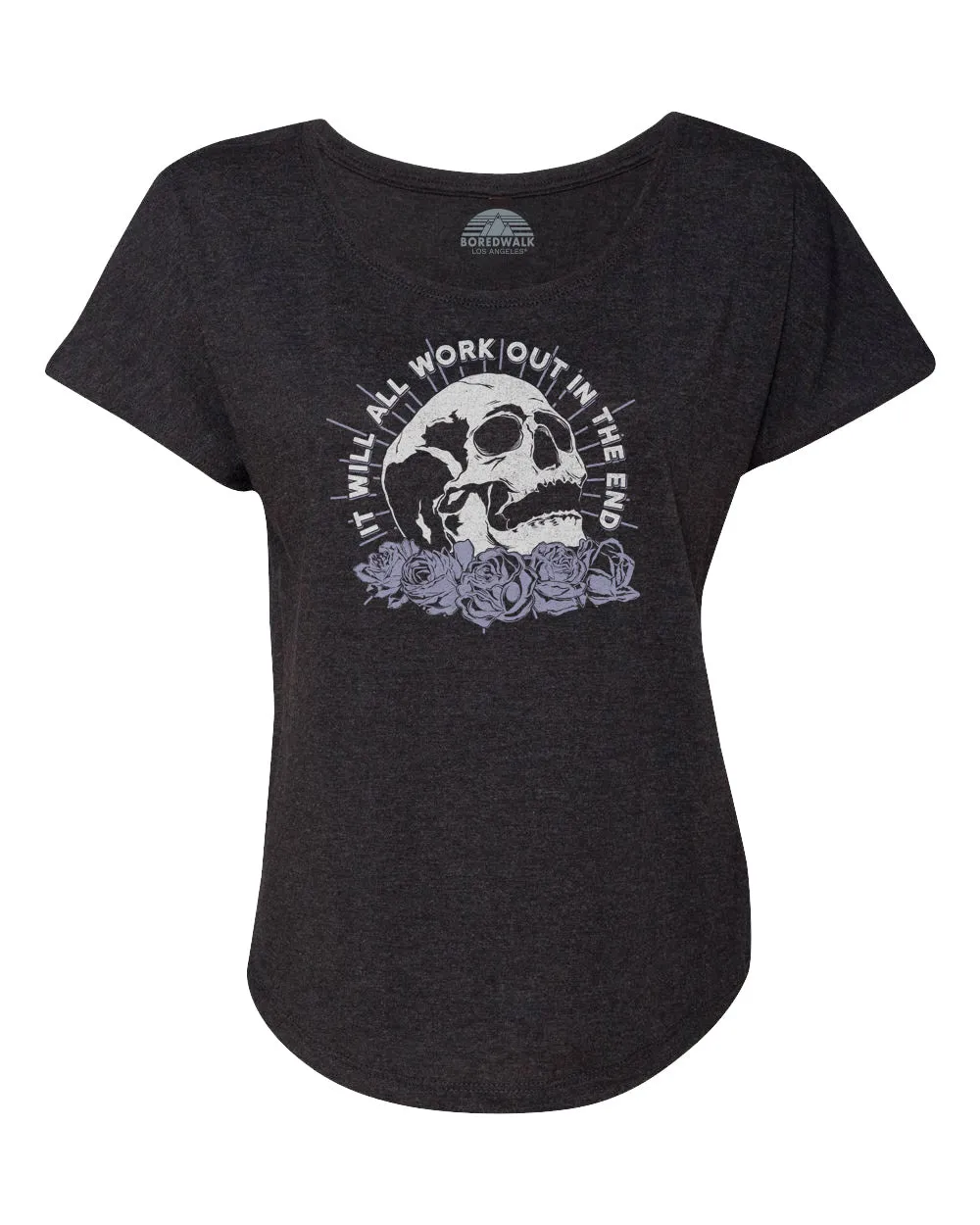 Women's It Will All Work Out In The End Scoop Neck T-Shirt