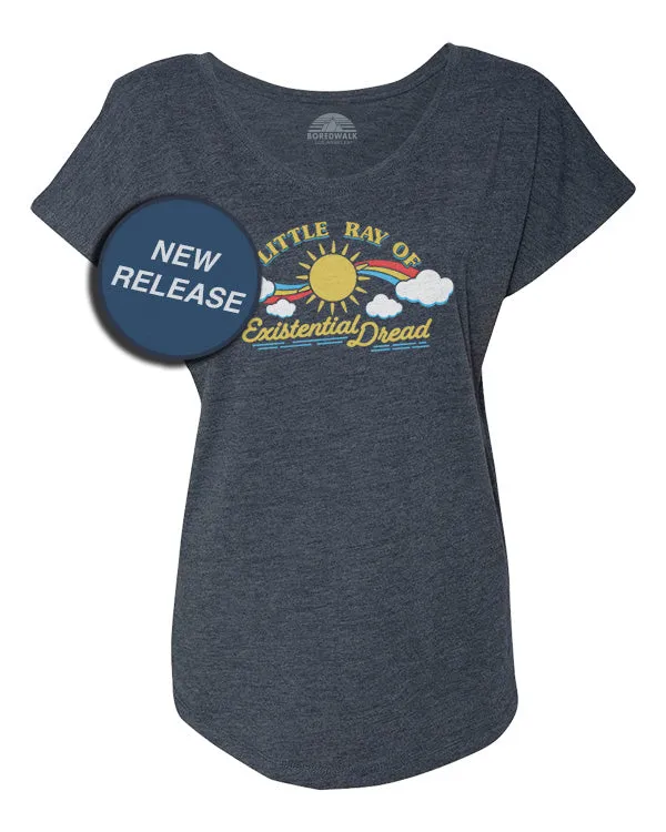 Women's Little Ray of Existential Dread Scoop Neck T-Shirt