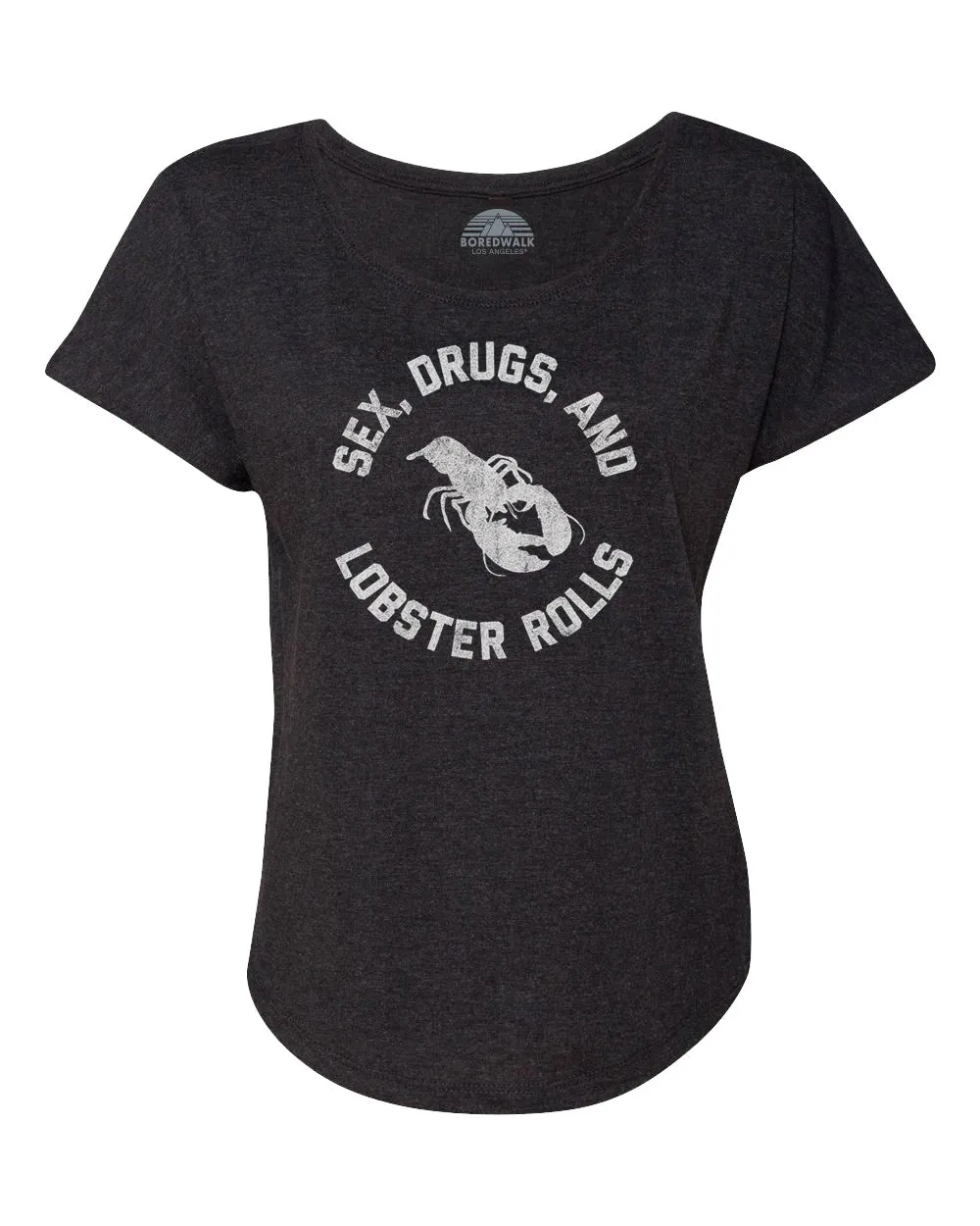 Women's Sex Drugs and Lobster Rolls Scoop Neck T-Shirt