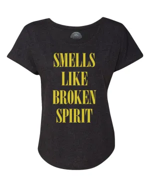 Women's Smells Like Broken Spirit Scoop Neck T-Shirt