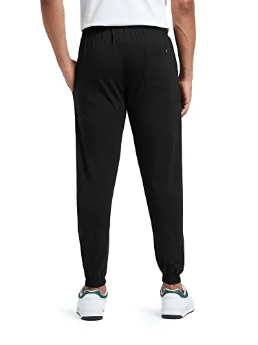 XYXX Athleisure Men's Cotton Modal Joggers | Moisture Absorbent, Comfortable Stretch Loungewear | Tailored Relaxed Fit Solid Ace Joggers with Zipper Pocket | Pack of 1 (Black, Large)