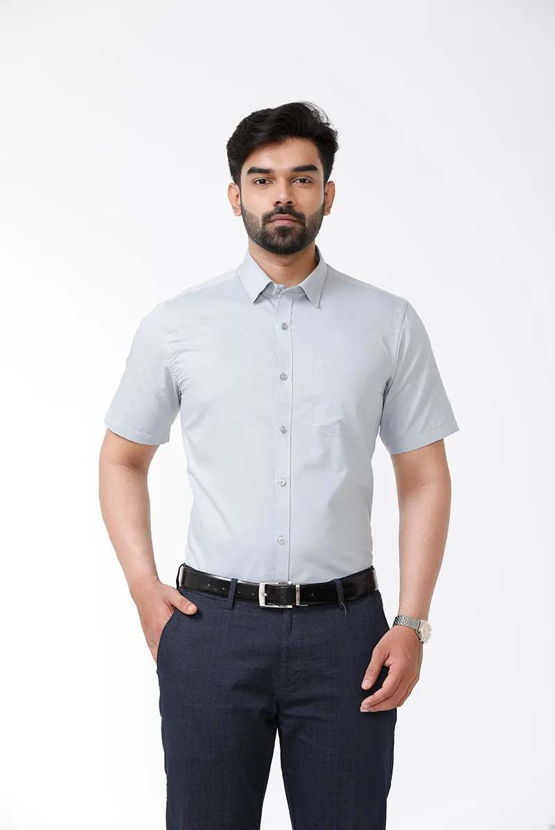 Zurich - Gray Formal Shirts for Men | Ariser
