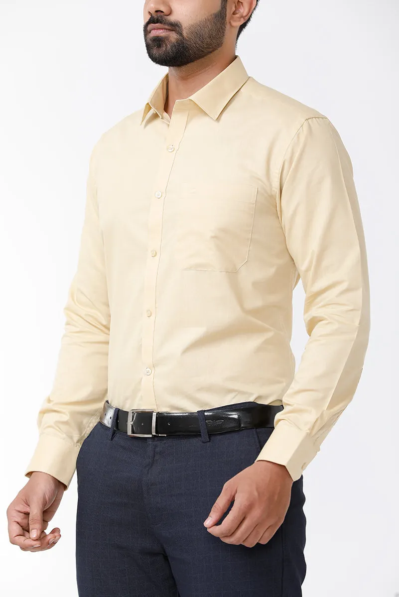 Zurich - Tan Formal Shirts for Men | Ariser